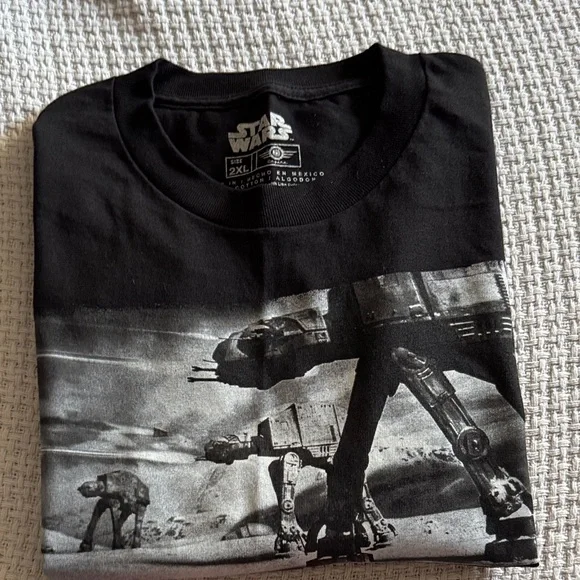 Star Wars Black Cotton T-Shirt - Picture 3 of 3